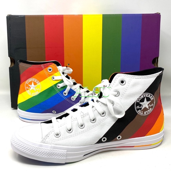 Converse Other - Converse Ctas High Pride White University Red Men's Size 10.5 167758C